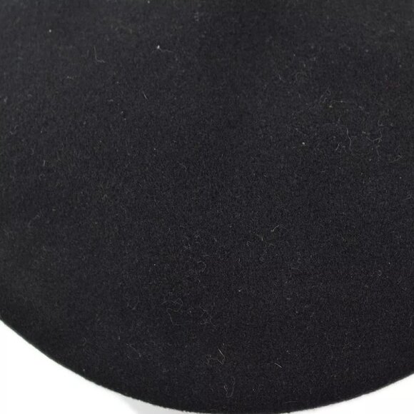Chanel Black Hat Beret Small Good 98P